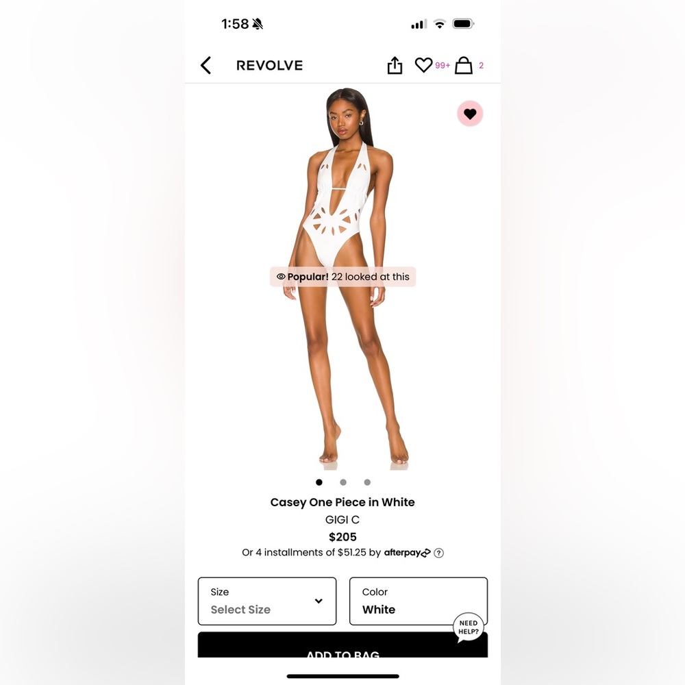 LIKE NEW- Gigi C from Revolve One Piece Bathing Suit